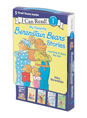 英文原版 My Favorite Berenstain Bears Stories 贝贝熊5册盒装 I Can Read Level 1 分级阅读 英文版 进口英语原版书籍
