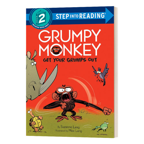 英文原版 Grumpy Monkey Get Your Grumps Out 把你的坏脾气发泄出来 Step into Reading 2 英文版 进口英语原版书籍儿童图书