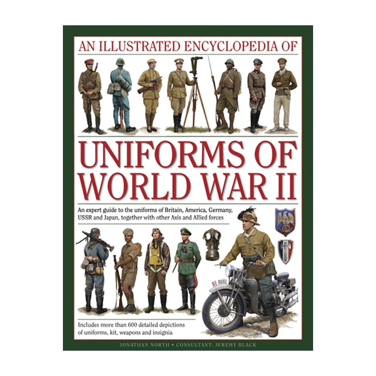 英文原版Illustrated Encyclopedia Of Uniforms Of World War II 二战军装图解百科全书 英 美 德 苏 日及其他轴心国与同盟国军服