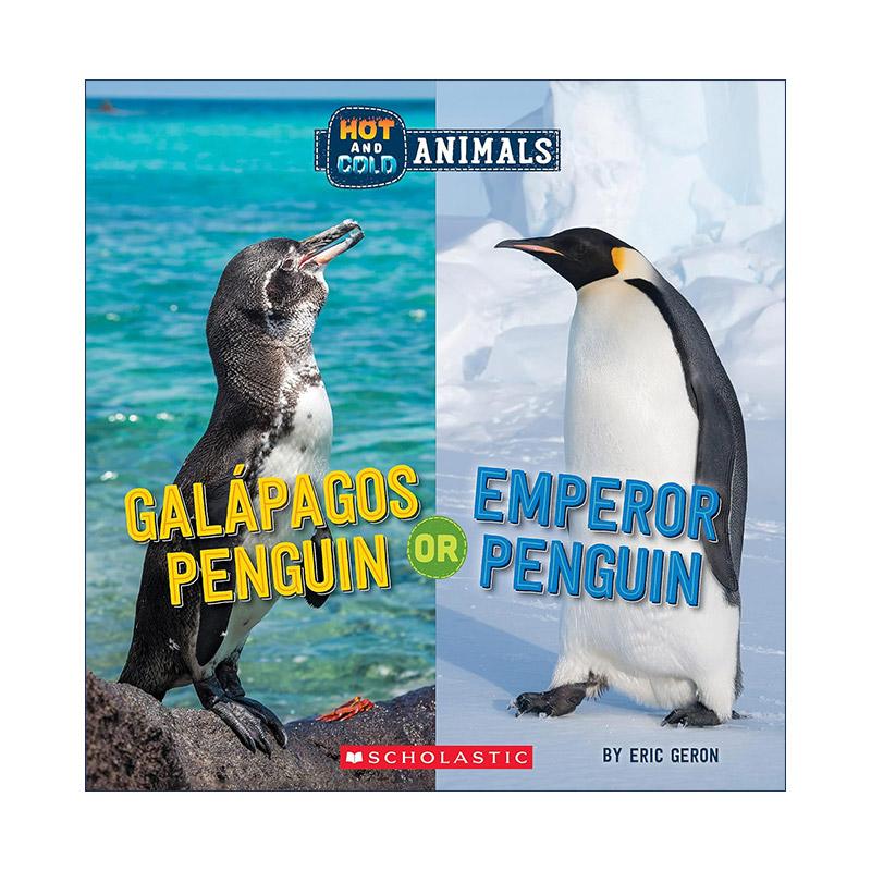 英文原版 Galapagos Penguin or Emperor Penguin 加拉帕戈斯企鹅或帝企鹅 冷热动物系列 英文版 进口英语原版书籍