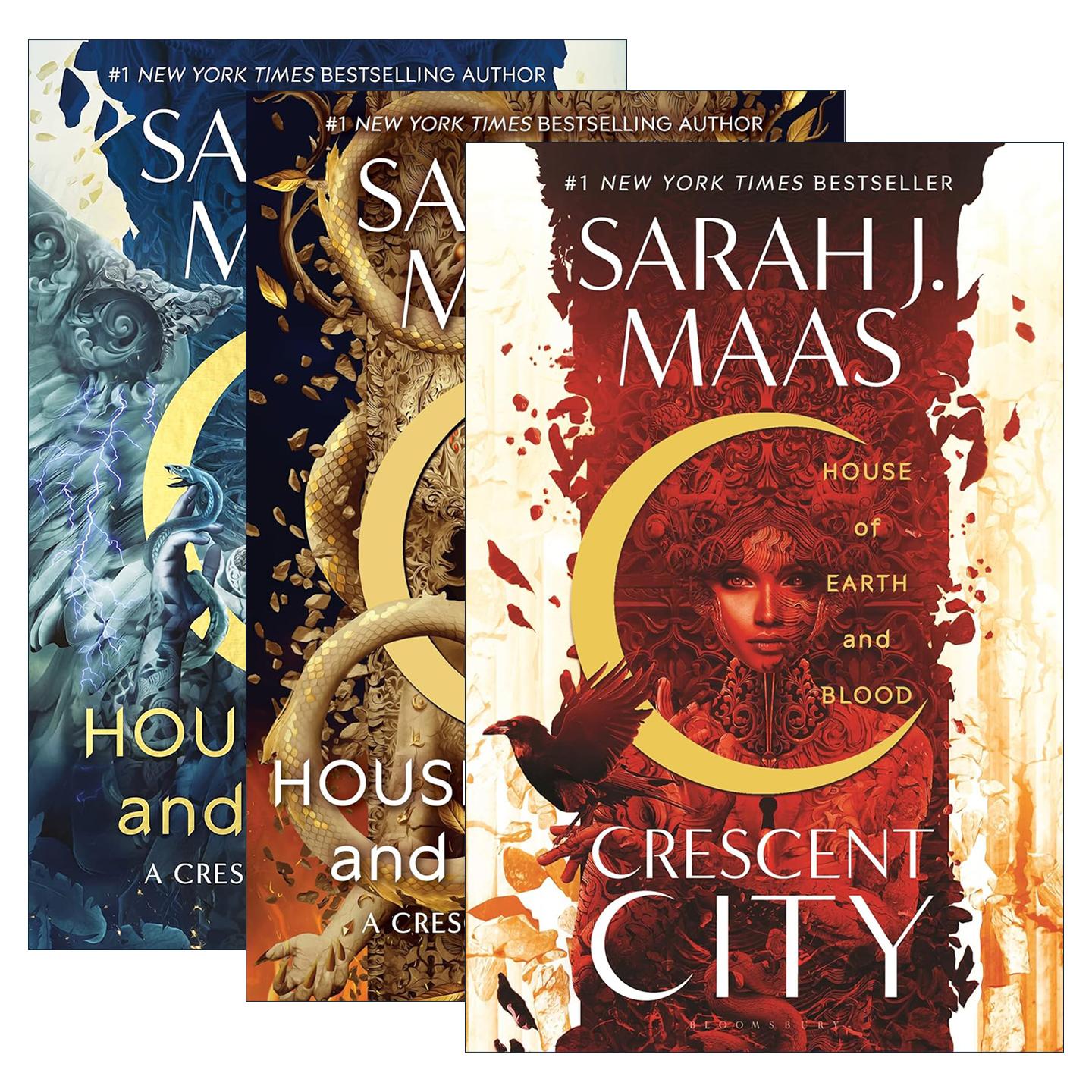 英文原版 新月城市系列3册精装 奇幻小说 萨拉J马拉斯 Sarah J. Maas 英文版 进口英语原版书籍