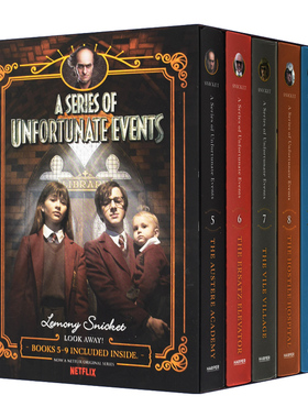 英文原版 A Series of Unfortunate Events #5-9 波特莱尔大冒险 雷蒙斯尼奇的不幸历险套装5-9册 英文版 进口英语原版书籍