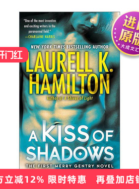 英文原版 A Kiss of Shadows Merry Gentry 01 梅里·金特里系列1 暗影之吻 奇幻小说 英文版 进口英语原版书籍