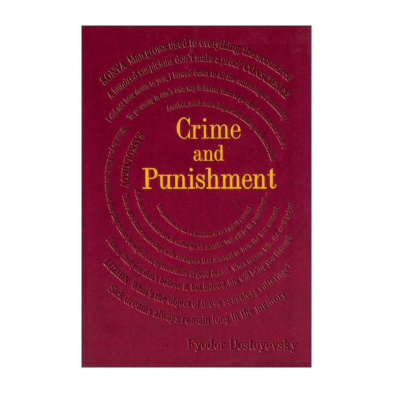 英文原版 Crime And Punishment 罪与罚 陀思妥耶夫斯基 第2版 软精装皮质封面词云经典 Word Cloud Classics 进口英语原版书籍