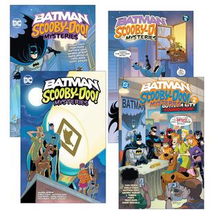 英文原版 The Batman & Scooby-Doo Mysteries 蝙蝠侠与史酷比狗之谜4册 儿童DC漫画 英文版 进口英语原版书籍