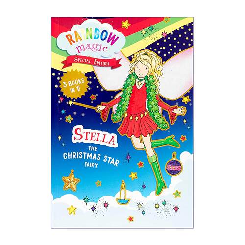英文原版 Rainbow Magic Special Edition 3 Books In 1 Stella The Christmas Star Fairy 彩虹魔法特辑3合1 圣诞星仙子斯黛拉