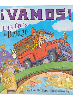 英文原版 Vamos Let's Cross the Bridge 走 一起过桥 普拉贝尔普雷奖绘本 Raúl the Third 英文版 进口英语原版书籍