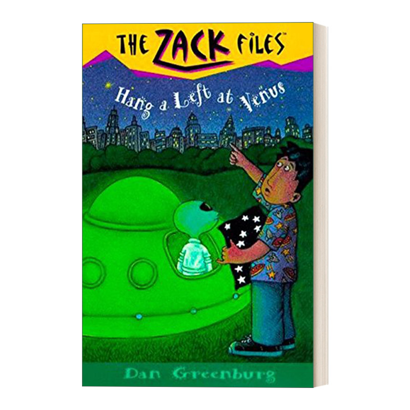 英文原版 The Zack Files 15 Hang a Left at Venus 札克档案系列15 儿童冒险章节桥梁书 Dan Greenburg 英文版 进口英语原版书籍