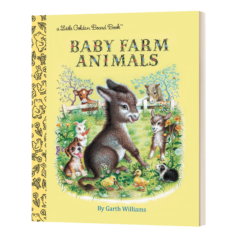 英文原版绘本 Baby Farm Animals Little Golden Book 农场小动物 兰登书屋精装小金书 英文版 进口英语原版书籍儿童图书