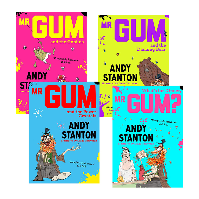 Mr Gum 英文原版 阿甘外传系列4册 英国红房子童书奖 罗尔德达尔滑稽大奖 安迪斯坦顿 Andy Stanton 英文版英语课外阅读读物