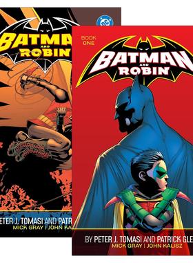 英文原版 Batman and Robin by Peter J. Tomasi and Patrick Gleason 蝙蝠侠与罗宾2册 DC漫画 英文版 进口英语原版书籍
