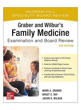 英文原版 Graber Wilbur's Family Medicine Examination Board Review 家庭医学委员会 病例案例合集 第5版 进口英语原版书籍