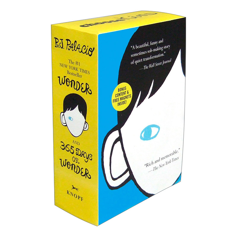 英文原版 Wonder/365 Days of Wonder Boxed Set 奇迹男孩两本套装 原著小说+365天励志格言 R. J. Palacio 英文版 进口英语书籍