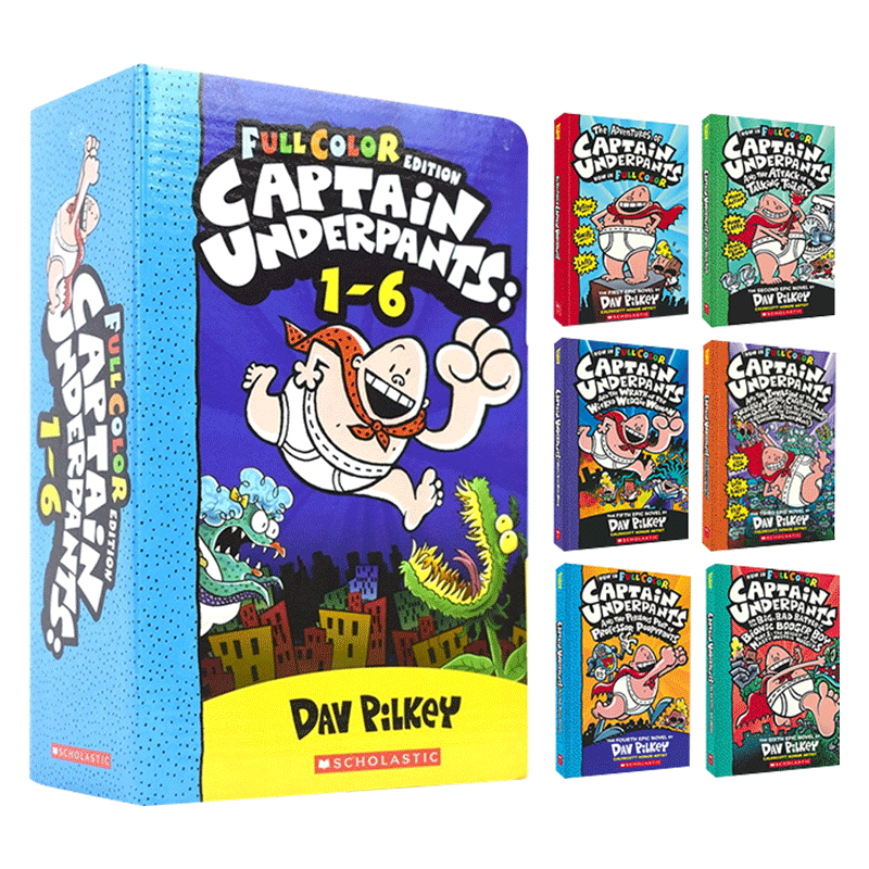 内裤超人彩色平装版1-6册盒装