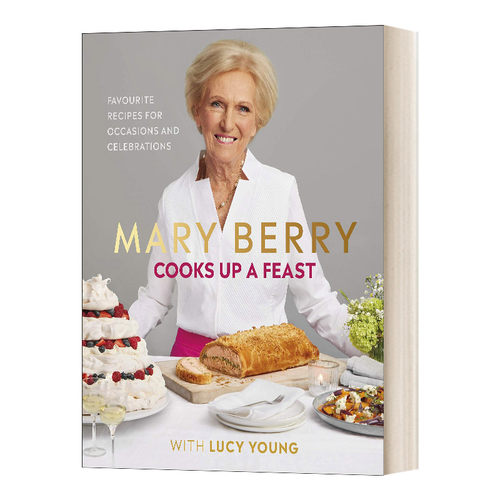 英文原版小说 Mary Berry Cooks Up a Feast 玛丽·贝瑞斯精心准备美食 精装 英文版 进口英语原版书籍