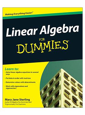 英文原版 Linear Algebra for Dummies 线性代数达人迷 英文版 进口英语原版书籍