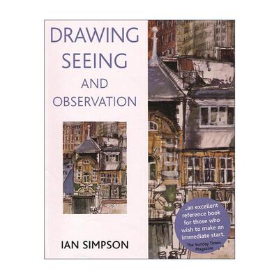 英文原版 Drawing Seeing and Observation 伊恩·辛普森 绘画基础技巧 观看与观察 英文版 进口英语原版书籍