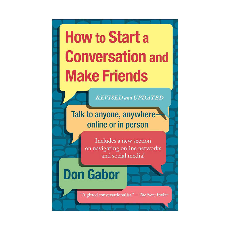 英文原版 How To Start A Conversation And Make Friends 5分钟和陌生人成为朋友 英文版 进口英语原版书籍