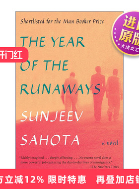 英文原版 The Year of the Runaways 逃亡之年 布克奖短名单 Sunjeev Sahota 英文版 进口英语原版书籍