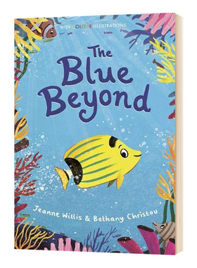 精装 蓝色的超越 英文原版 The Blue Beyond 真彩阅读系列 英文版儿童英语桥梁章节书 进口漫画插画故事绘本 儿童文学书籍