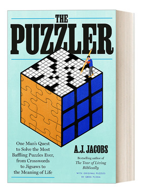 英文原版 The Puzzler 谜题 解决有史以来令人困惑的谜题，从填字到拼图游戏 传记 A.J. Jacobs 精装 英文版 进口书籍