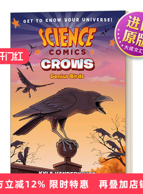 英文原版 Science Comics Crows Genius Birds 科学漫画 乌鸦 天才鸟类 英文版 进口英语原版书籍