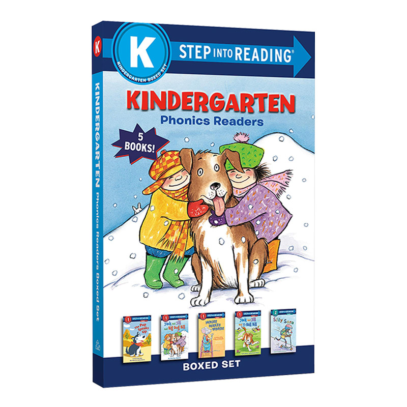 幼儿园自然拼读 5册盒装套装 英文原版 Kindergarten Phonics Readers Boxed Set 英文版 进口英语原版书籍