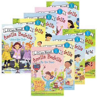 Amelia Bedelia 英文原版绘本 阿米莉亚系列9册 I Can Read一阶段图画故事书 糊涂女佣 英文版儿童绘本 进口英语书籍