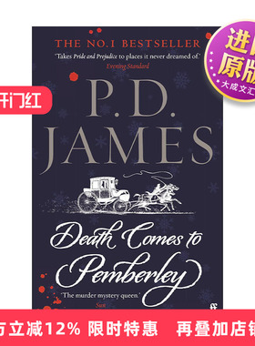 英文原版 Death Comes to Pemberley 达西的疑问 BBC英剧彭伯利谋杀案原著推理小说 P·D·詹姆斯 英文版 进口英语原版书籍