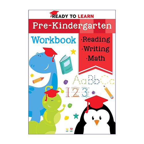 英文原版 Ready To Learn Pre-Kindergarten Workbook 准备学 入学前 综合练习册 英文版 进口英语原版书籍
