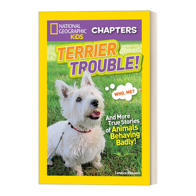 英文原版 National Geographic Kids Chapters Terrier Trouble! 国家地理儿童章节书 麻烦的小猎犬 英文版 进口英语原版书籍