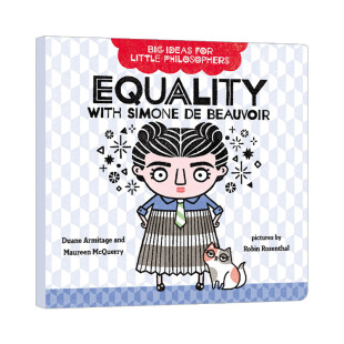 西蒙妮·波伏娃 Equality Beauvoir 英文原版 平权观 进口英语原版 Simone 英文版 with 书籍儿童图书 纸板书 小哲学家大思想