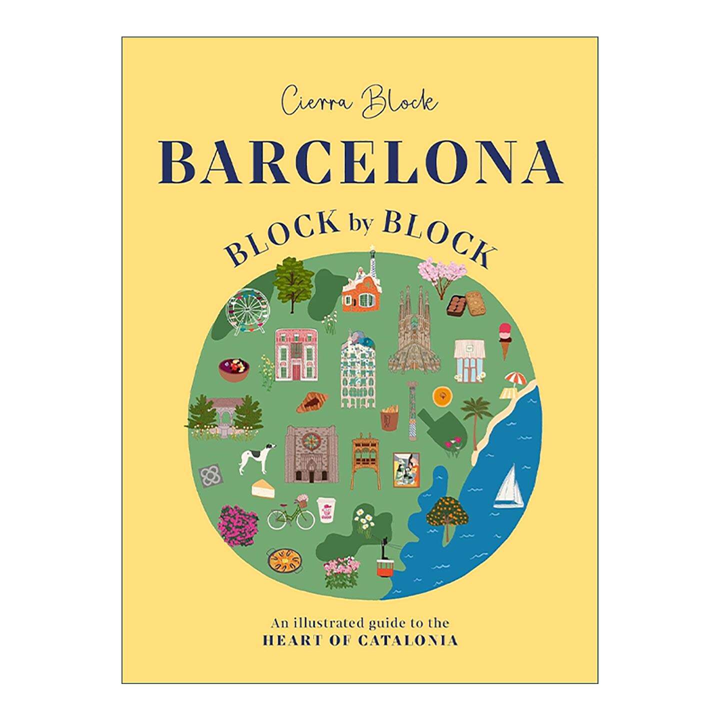 英文原版 Barcelona Block by Block 大街小巷 巴塞罗那 标志性城市插图指南系列精装 英文版 进口英语原版书籍