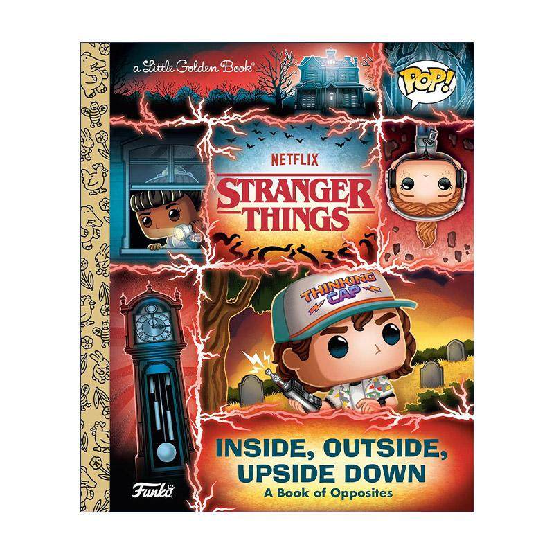 英文原版 Stranger Things Inside Outside Upside Down Funko Pop Little Golden Book 怪奇物语 内外颠倒 兰登书屋精装小金书