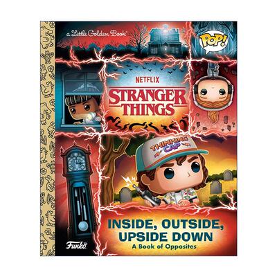 英文原版 Stranger Things Inside Outside Upside Down Funko Pop Little Golden Book 怪奇物语 内外颠倒 兰登书屋精装小金书