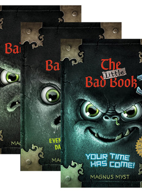 英文原版 The Little Bad Book 小坏书系列3册 儿童怪异有趣故事少儿趣味插画精装绘本 Magnus Myst 英文版 进口英语原版书籍