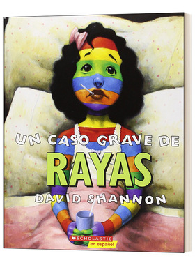 英文原版绘本 Un caso grave de rayas 糟糕 身上长条纹了 西班牙语 低幼绘本 英文版 进口英语原版书籍儿童图书