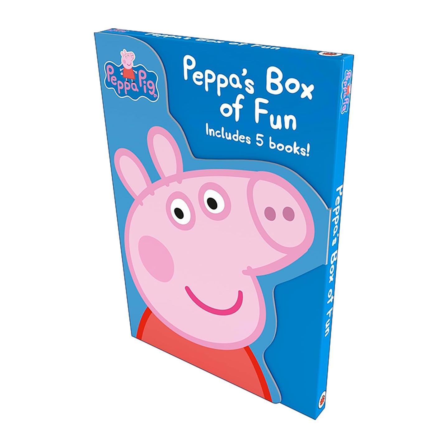 英文原版 Peppa's Box of Fun 小猪佩奇 五册活动书涂色书礼盒 英文版 进口英语原版书籍