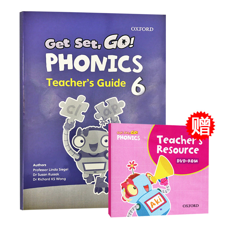 Get Set Go Phonics Teacher’s Guide 6 英文原版教儿童启蒙 牛津幼儿自然拼读配套教师用书6级别 进口英语书籍见词能读听音能写