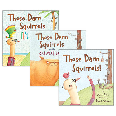 英文原版绘本 Those Darn Squirrels 可恶的松鼠3册 儿童趣味幽默英语启蒙读物 英文版 进口英语原版书籍