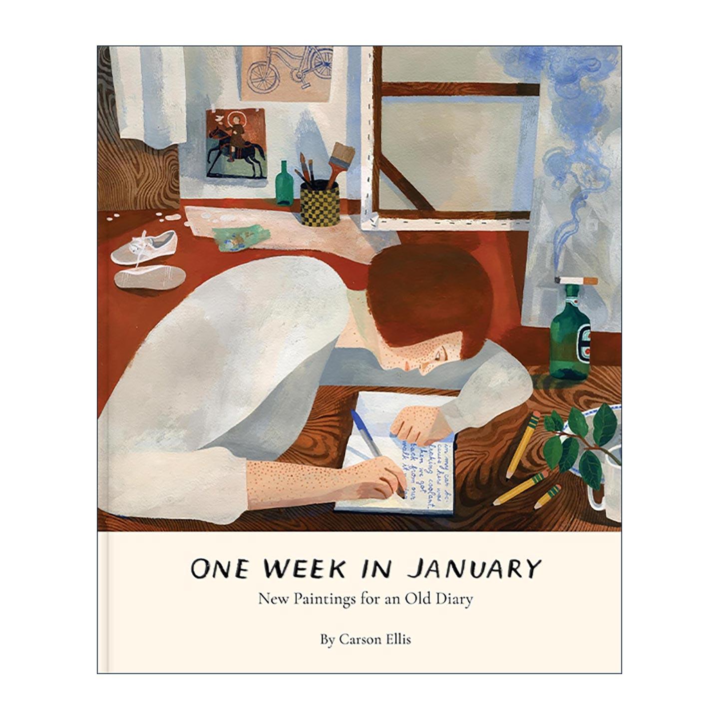 英文原版 One Week in January 一月里的一周 精装 Carson Ellis插画日志 凯迪克奖得主 英文版 进口英语原版书籍