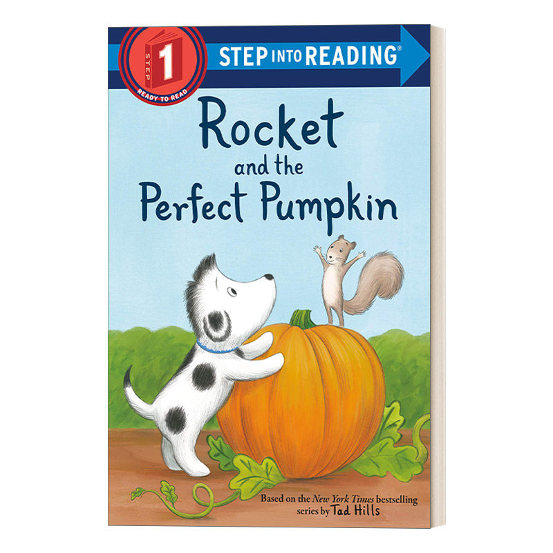 Step into Reading Step 1 Rocket And The Perfect Pumpkin 兰登阅读进阶1小狗洛奇的南瓜 英文儿童绘本 分级读物