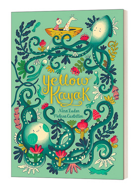 精装 英文原版 Yellow Kayak 黄色的皮艇 儿童绘本 动物故事图画书 英文版 进口英语原版书籍