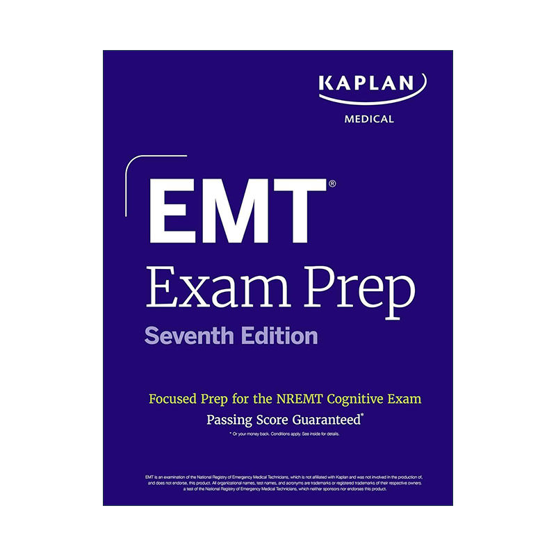 英文原版 EMT Exam Prep 卡普兰紧急医疗技术人员考试备考 第7版 英文版 进口英语原版书籍