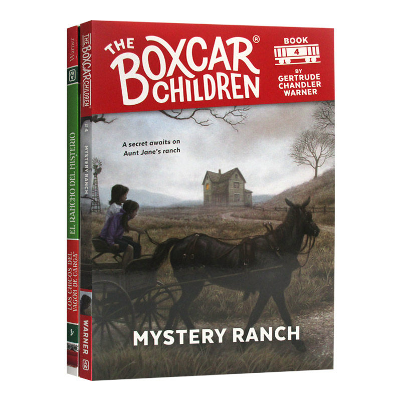 英文原版 Mystery Ranch 棚车少年套装4 西班牙语英语2本套装 The Boxcar Children Mysteries 4 英文版 进口英语原版书籍儿童图书