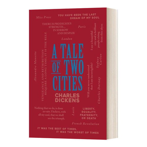 精装 英文原版 A Tale of Two Cities 双城记 Word Cloud Classics 查尔斯 狄更斯 英文版 进口英语原版书籍