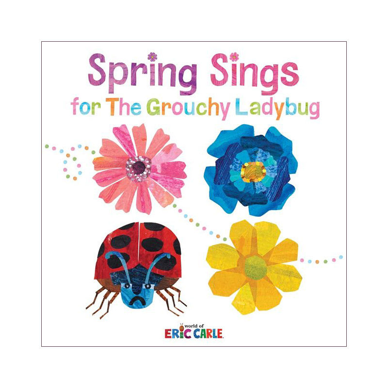 英文原版 Spring Sings for the Grouchy Ladybug 爱生气瓢虫的春日之歌 精装绘本 Eric Carle艾瑞卡尔爷爷 英文版 进口英语书籍图片