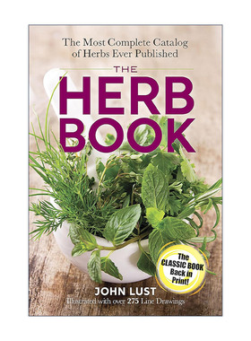 英文原版 The Herb Book 草药之书 神奇植物完整目录 自然疗法宝典 指南 John Lust 英文版 进口英语原版书籍