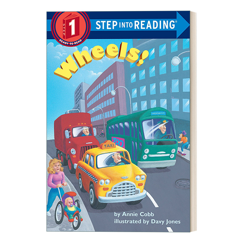 英文原版 Step into Reading 1 - Wheels! 车轮 英文版 进口英语原版书籍 书籍/杂志/报纸 儿童读物原版书 原图主图