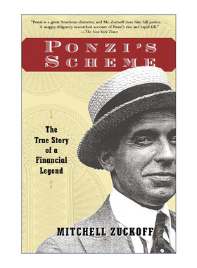 英文原版 Ponzi's Scheme 庞兹的骗局 一个金融奇才的真实故事 传记 Mitchell Zuckoff 英文版 进口英语原版书籍